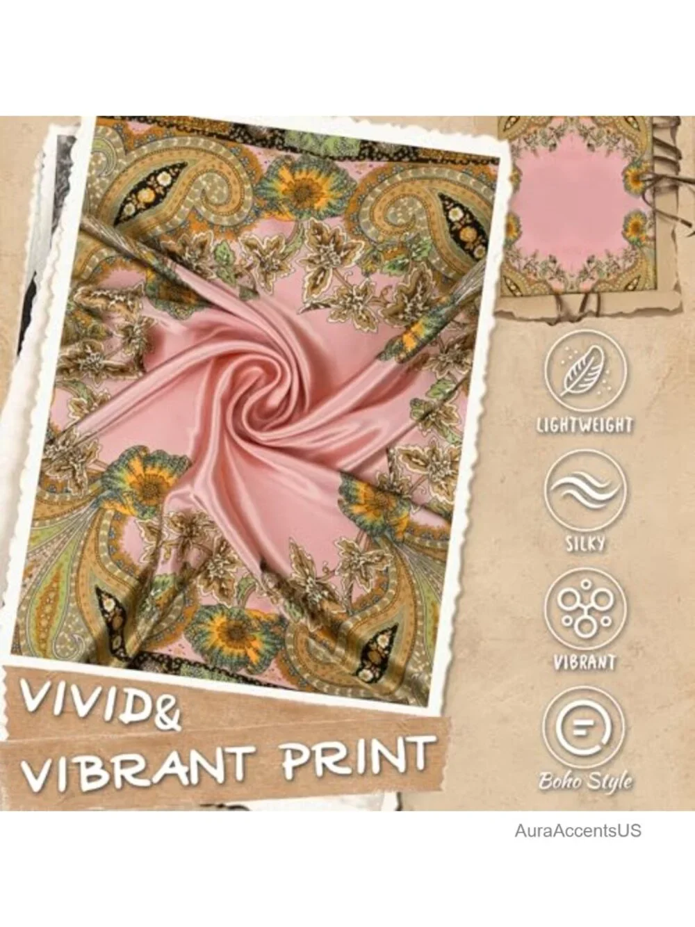 Square Satin Scarf – 35